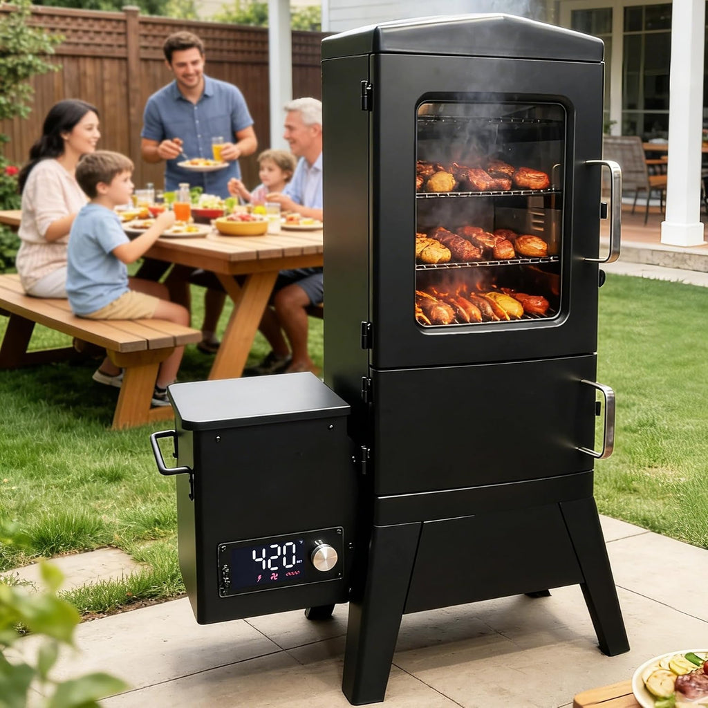 Electric Pellet Smoker Grill with Cover