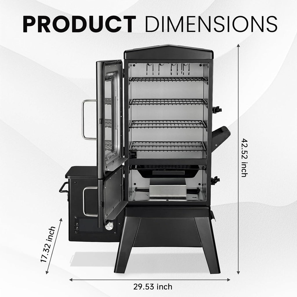 Electric Pellet Smoker Grill with Cover
