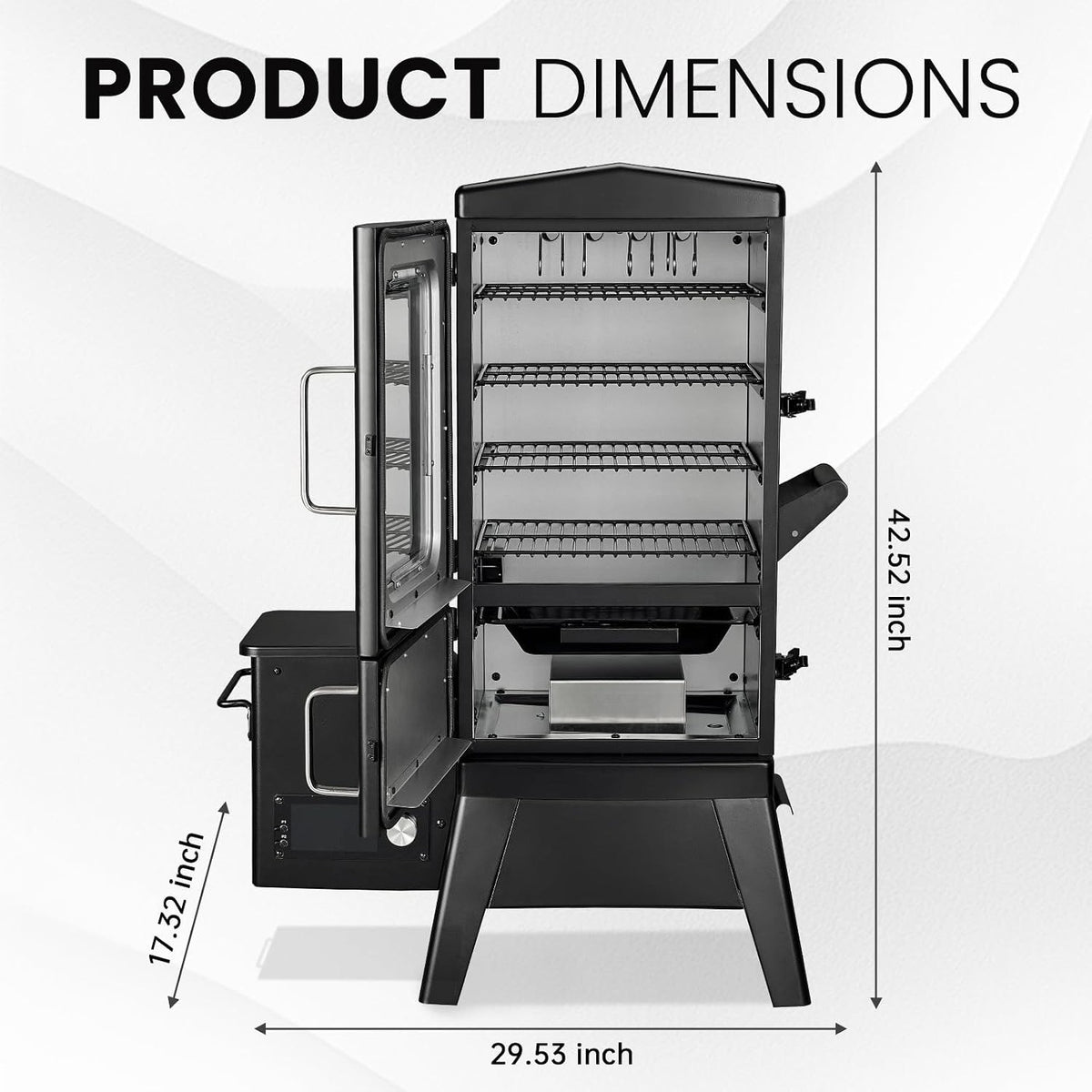 Electric Pellet Smoker Grill with Cover
