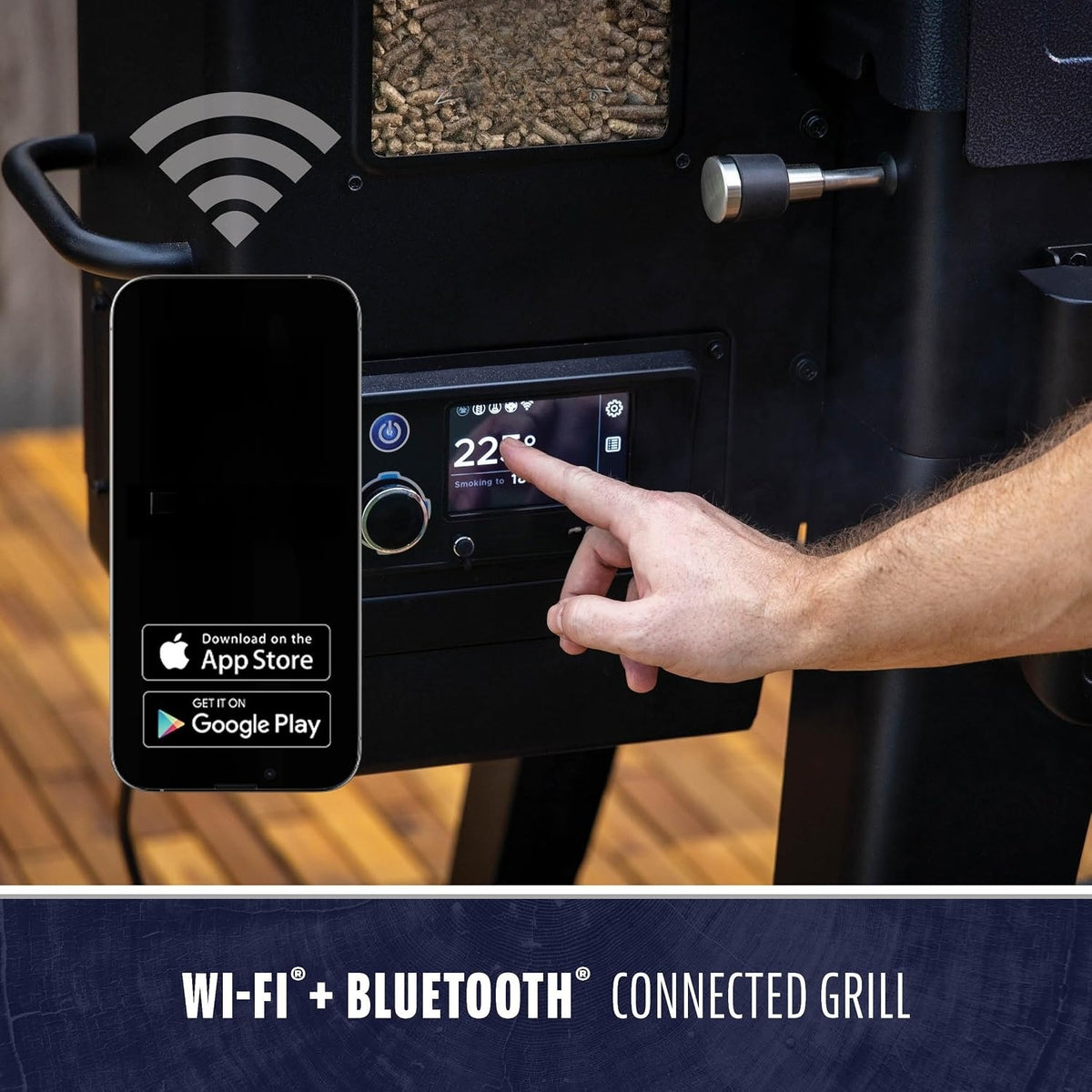 1600  Navigator Series WiFi Wood Pellet Grill & Smoker