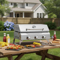 3‑Burner Portable Tabletop Gas Griddle