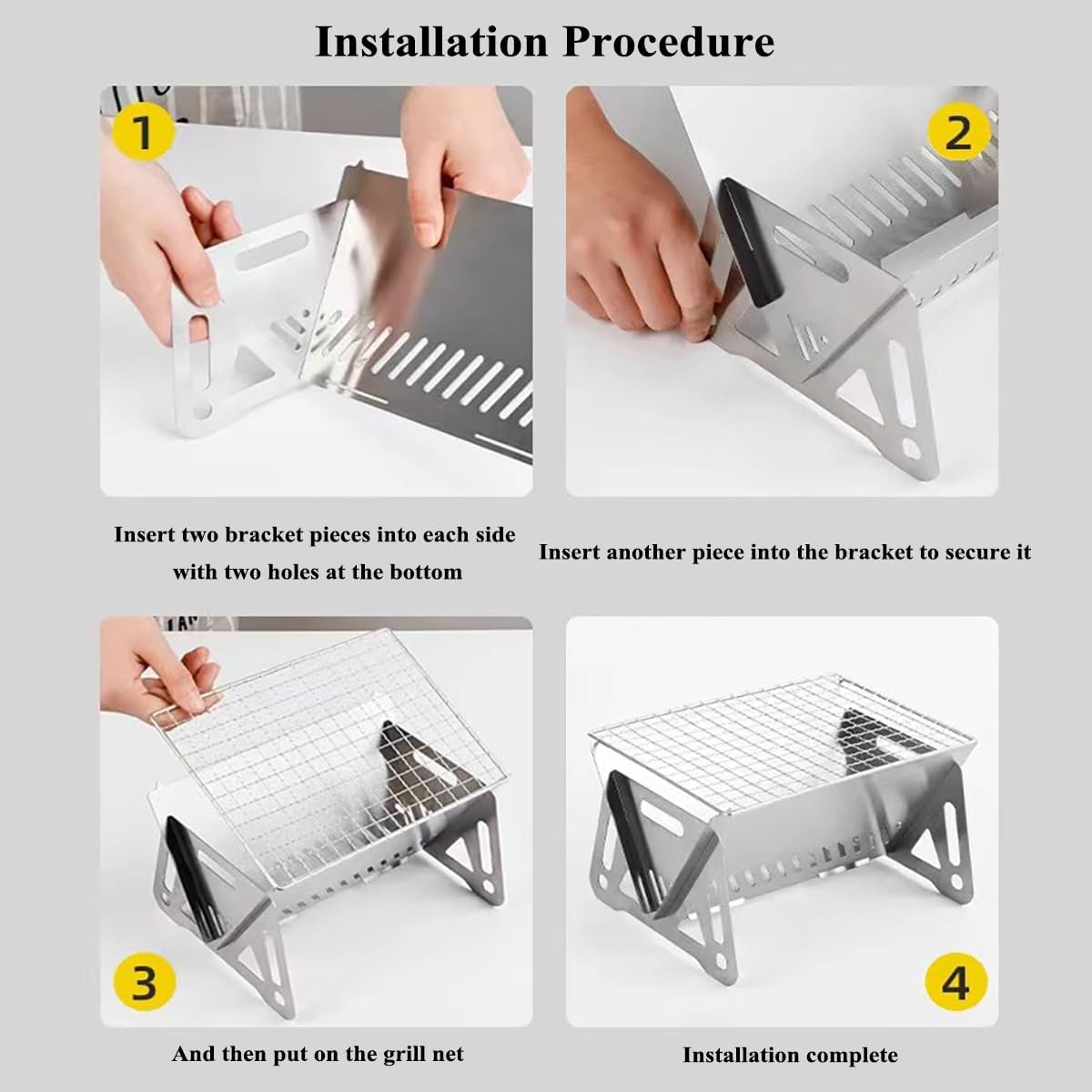Compact Mini Stainless Steel BBQ Grill