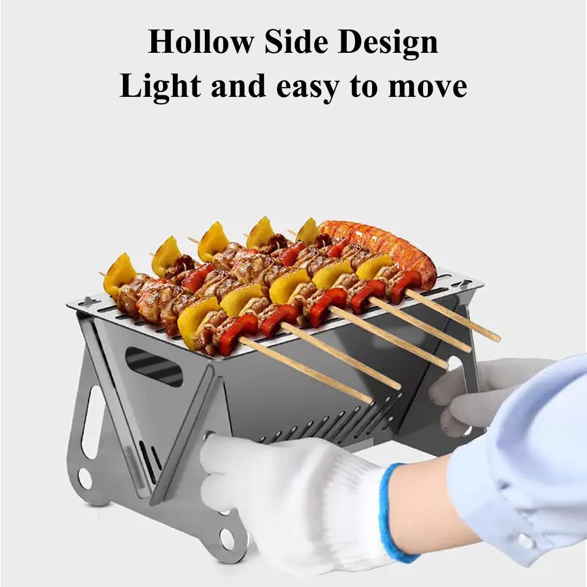 Compact Mini Stainless Steel BBQ Grill