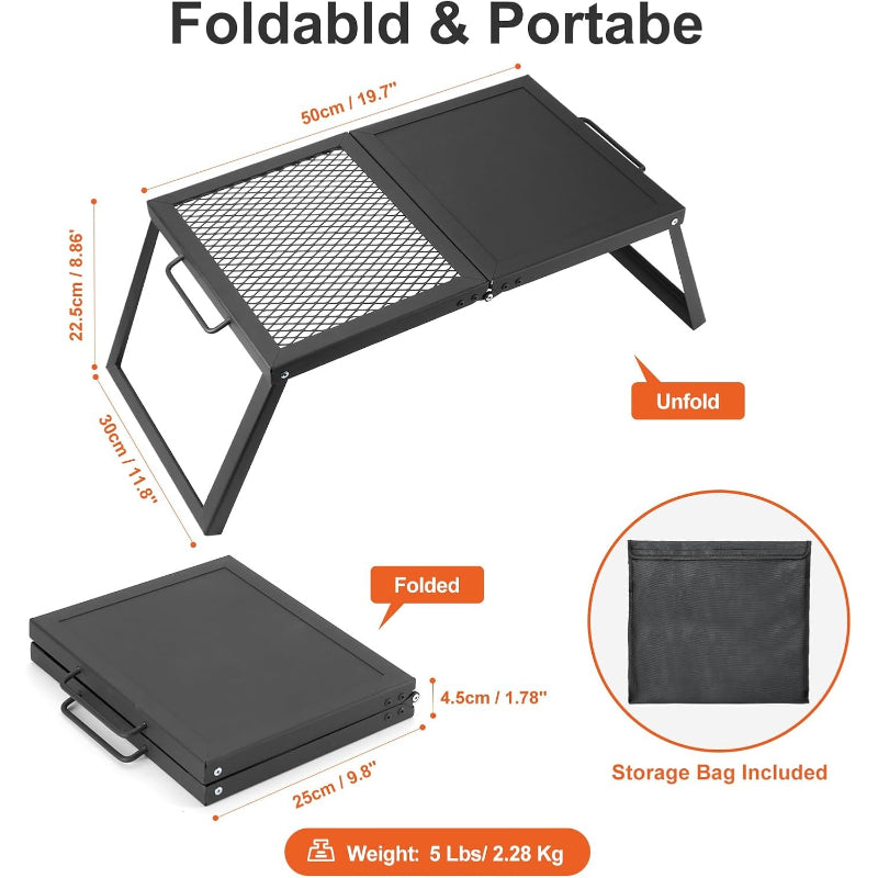Foldable Alloy Steel Portable Charcoal Grill