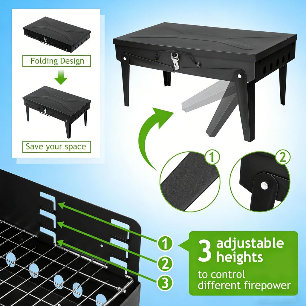 Mini Foldable Portable Charcoal Grill