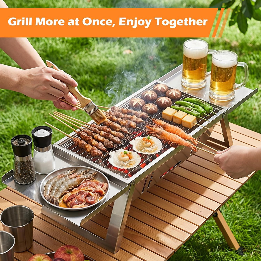 Mini Tabletop Foldable Charcoal Grill