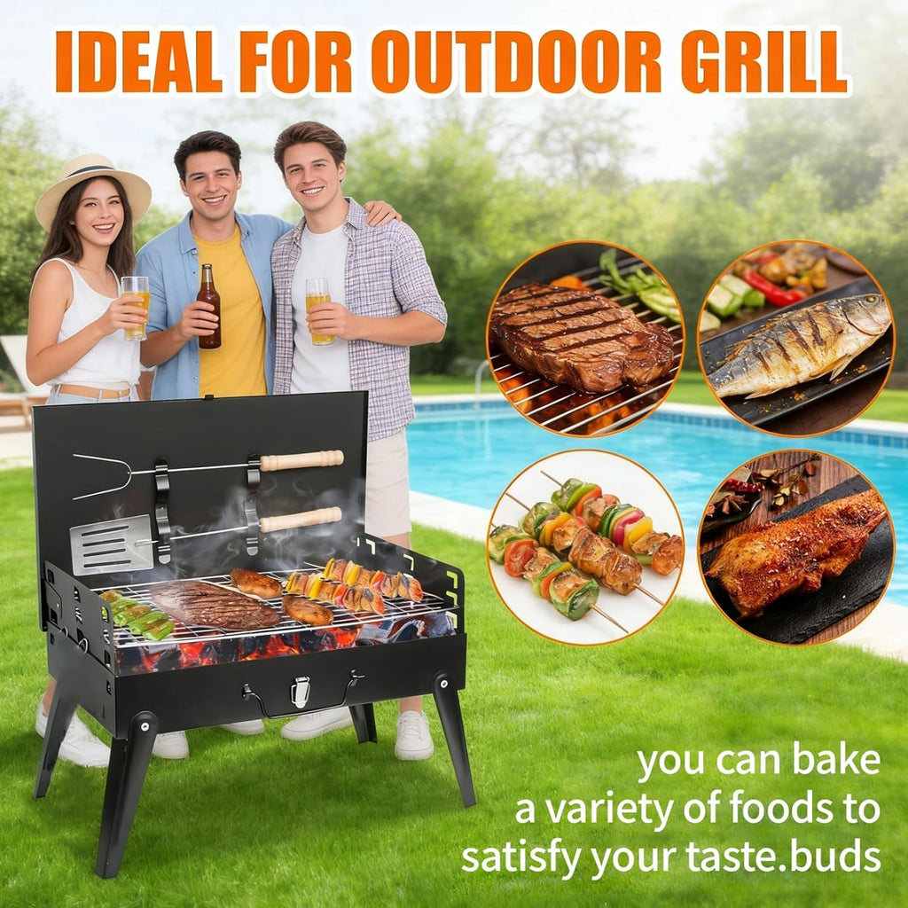 Mini Foldable Portable Charcoal Grill