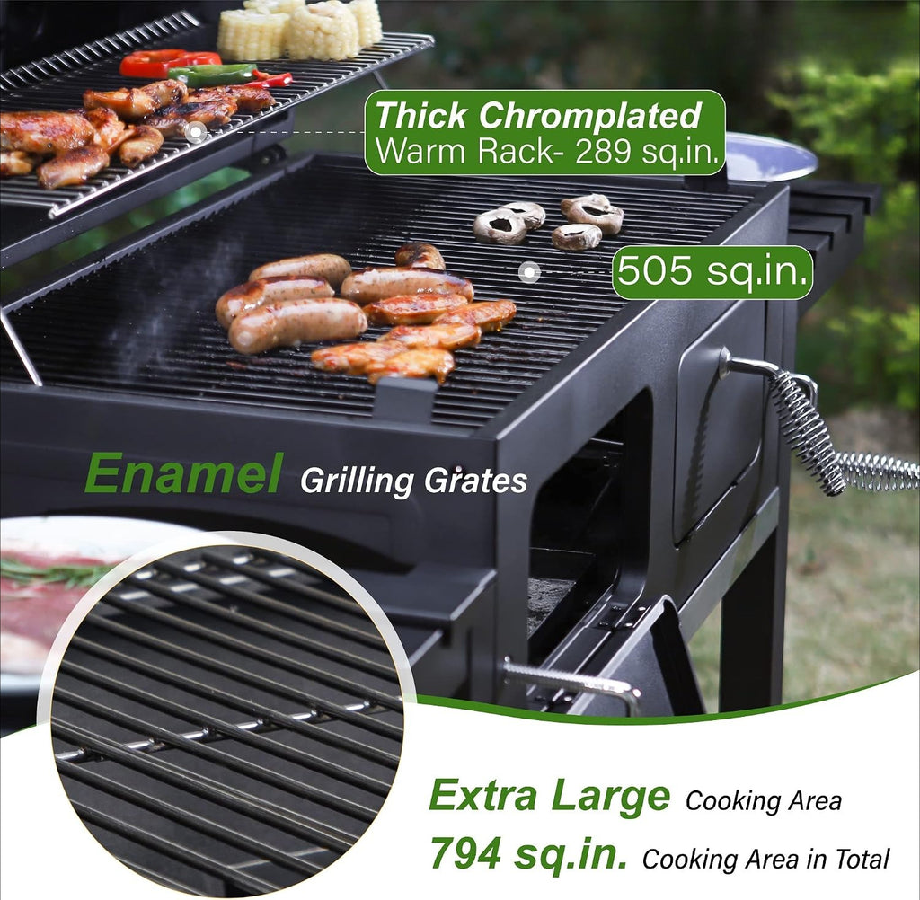 Extra‑Large Heavy‑Duty Charcoal BBQ Grill