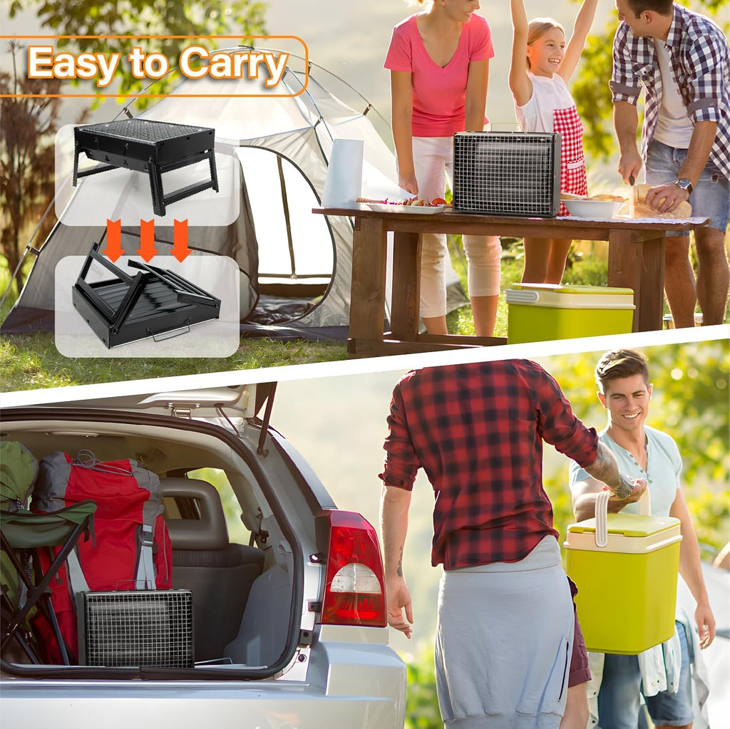 Portable Folding Stainless Steel BBQ Grill