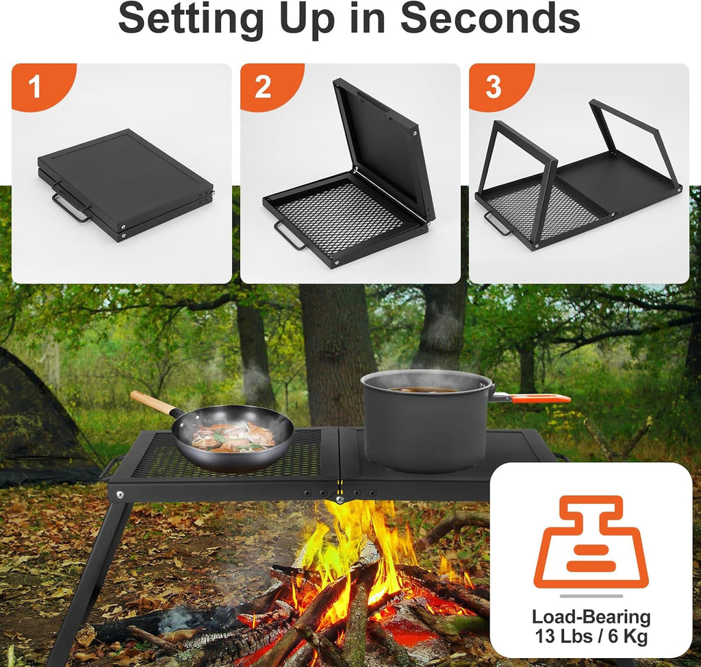 Foldable Alloy Steel Portable Charcoal Grill