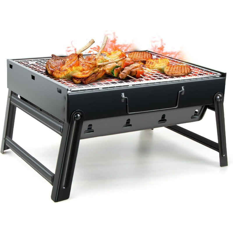 Portable Folding Stainless Steel BBQ Grill