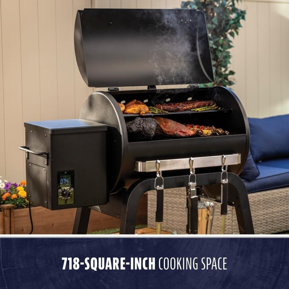 Black Digital Wood Pellet Grill & Smoker