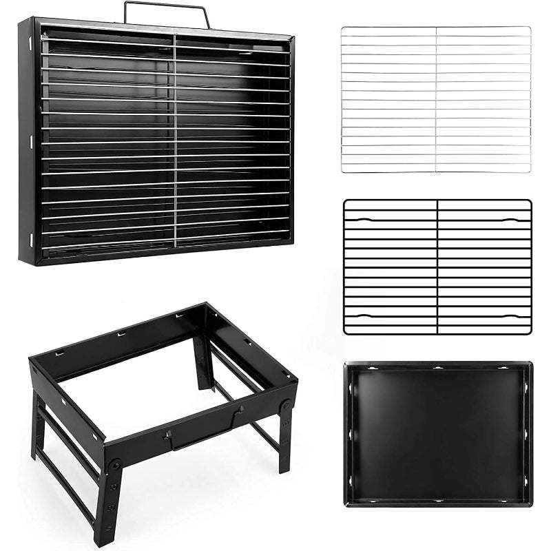 Portable Stainless Steel Charcoal BBQ Grill