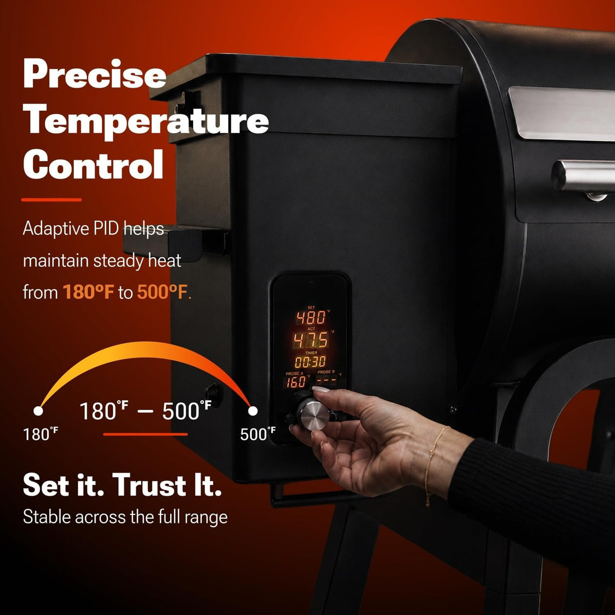 Smart WiFi Wood Pellet Grill & Smoker